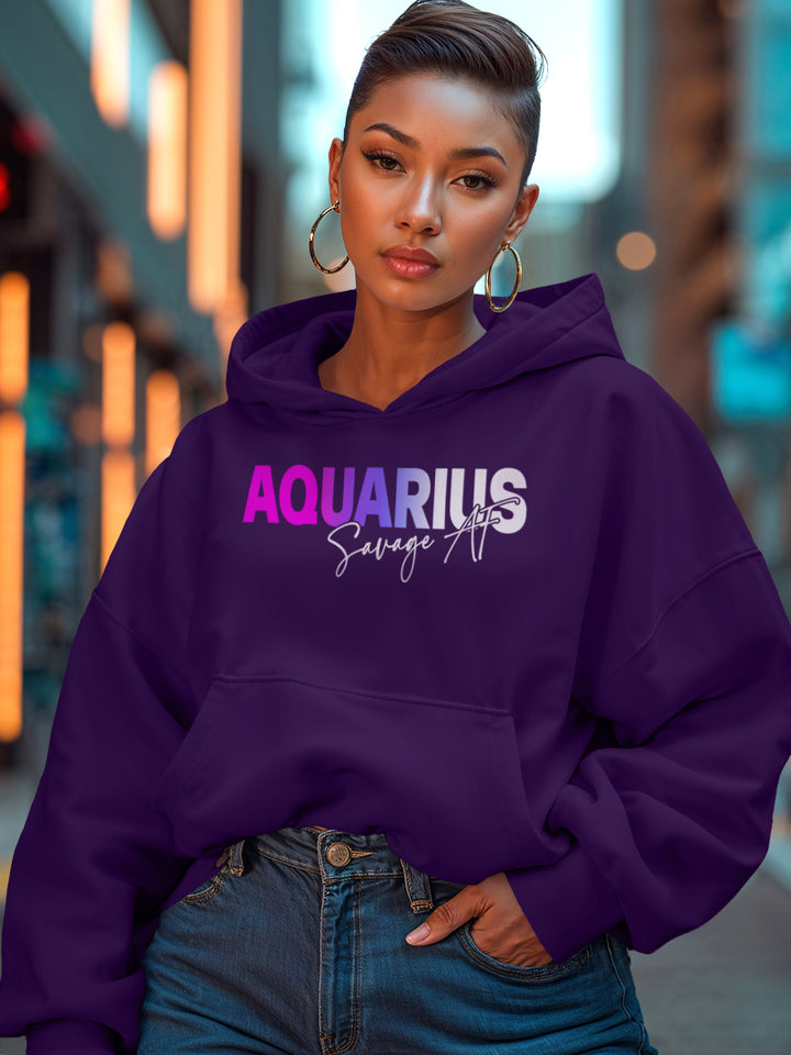 AQUARIUS SAVAGE AF HOODIE