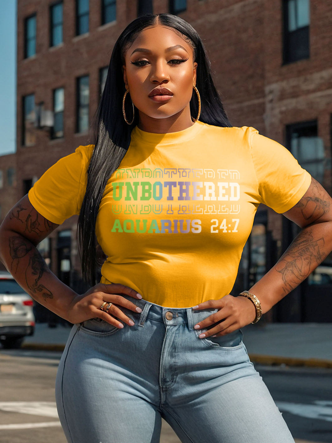 UNBOTHERED AQUARIUS T-SHIRT | The Theory is I'm Chilling