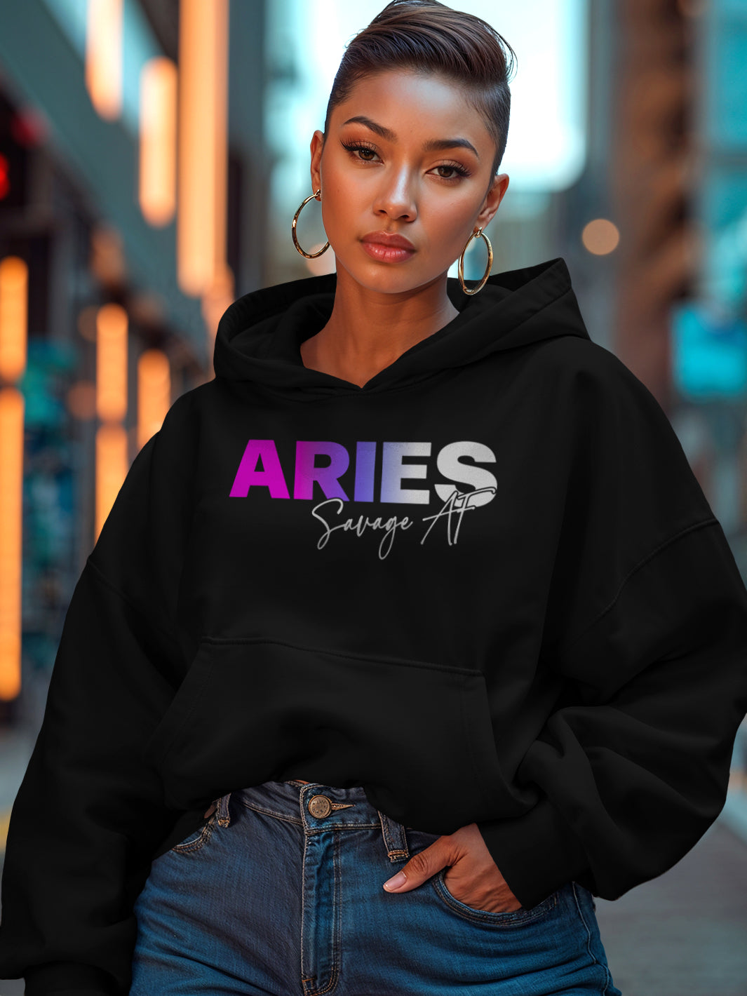 ARIES SAVAGE AF HOODIE