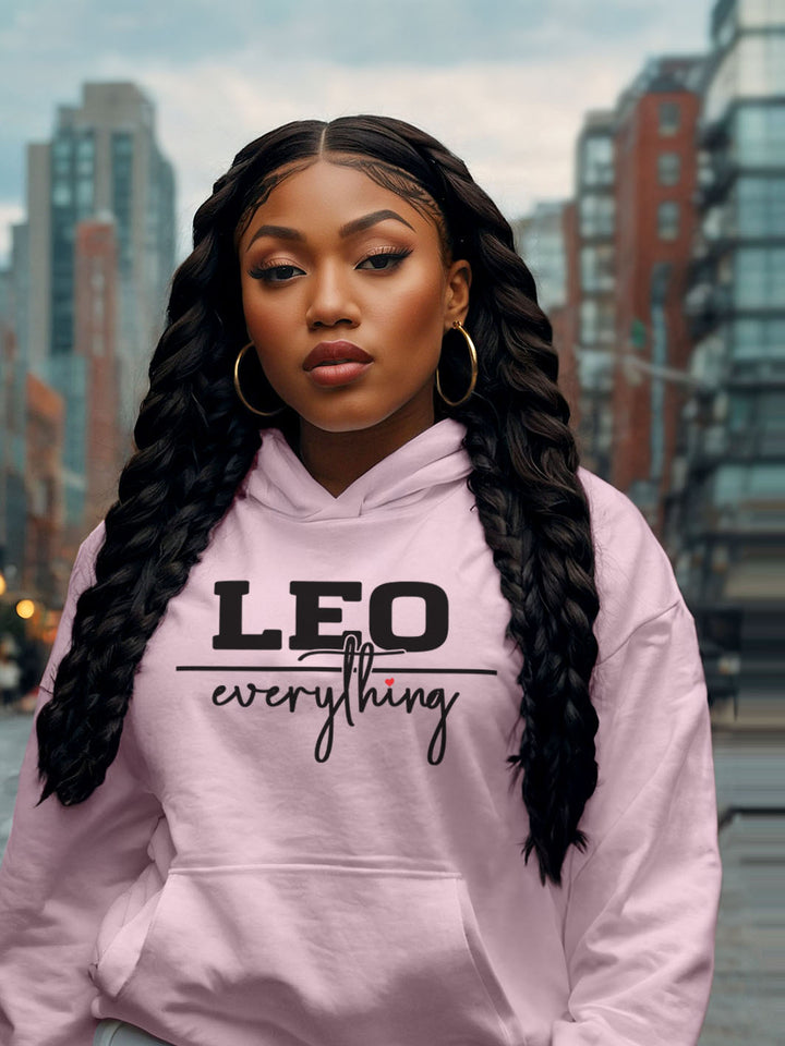 LEO OVER EVERYTHING HOODIE | Crown Optional, Energy Unmatched