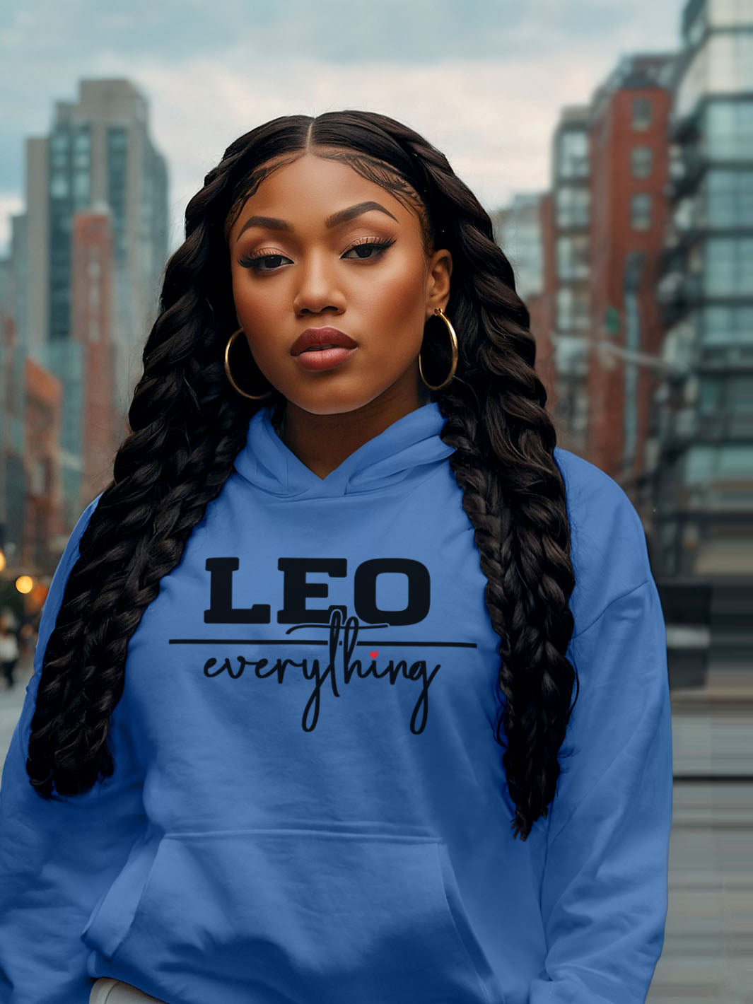 LEO OVER EVERYTHING HOODIE | Crown Optional, Energy Unmatched