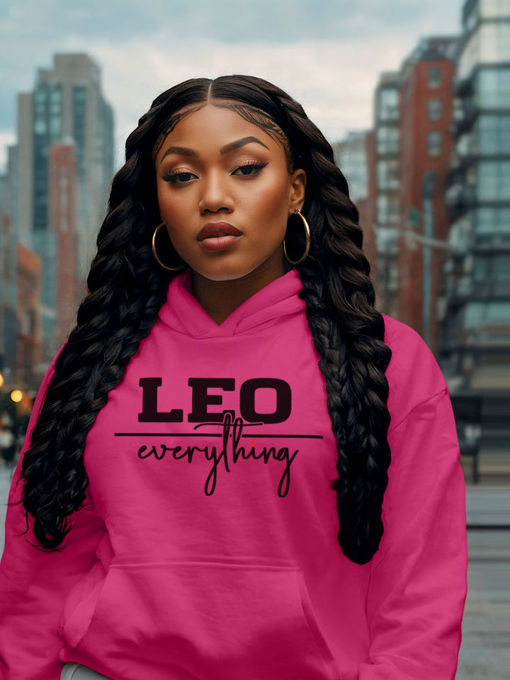 LEO OVER EVERYTHING HOODIE | Crown Optional, Energy Unmatched