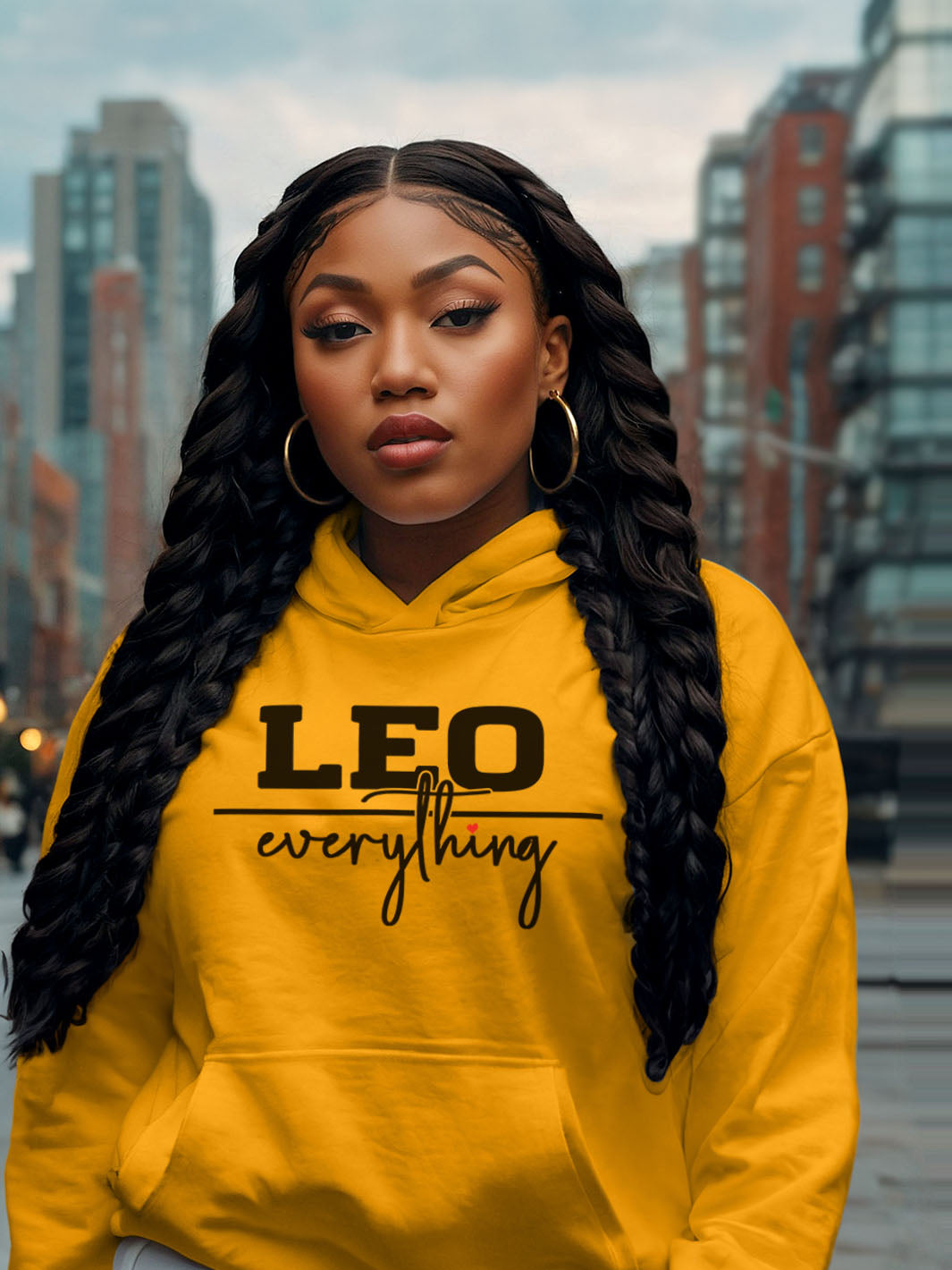 LEO OVER EVERYTHING HOODIE | Crown Optional, Energy Unmatched