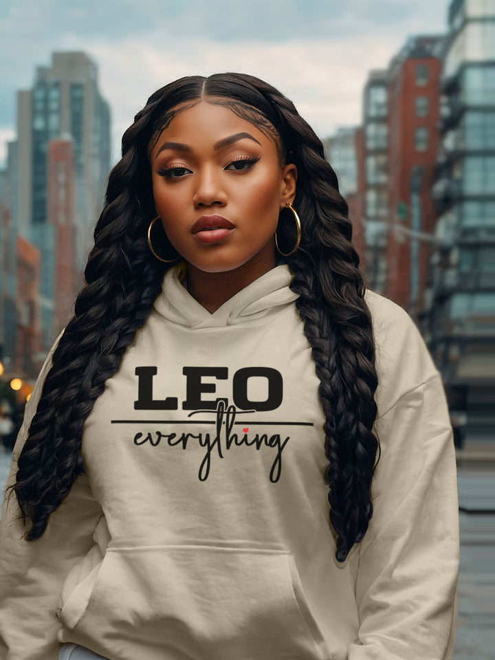 LEO OVER EVERYTHING HOODIE | Crown Optional, Energy Unmatched