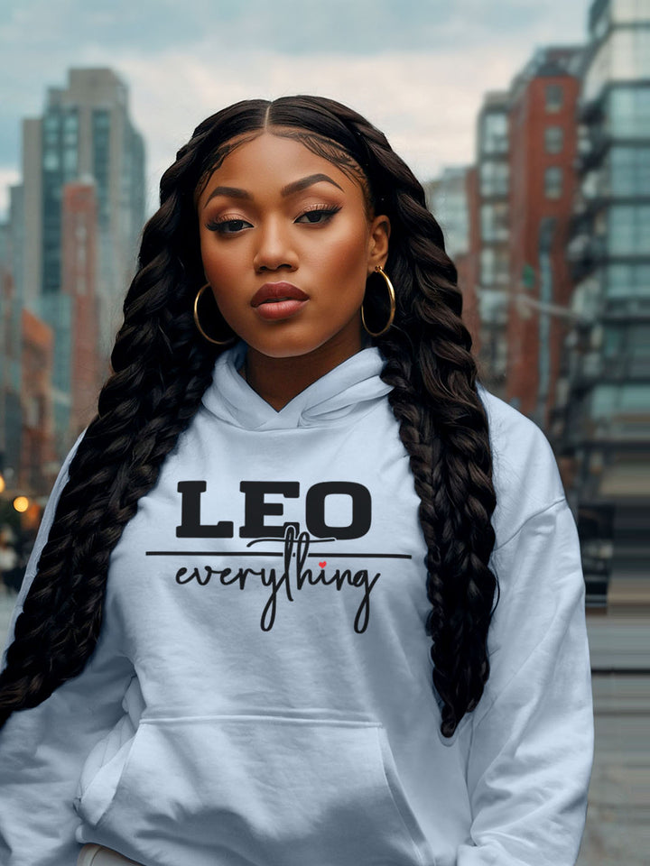 LEO OVER EVERYTHING HOODIE | Crown Optional, Energy Unmatched