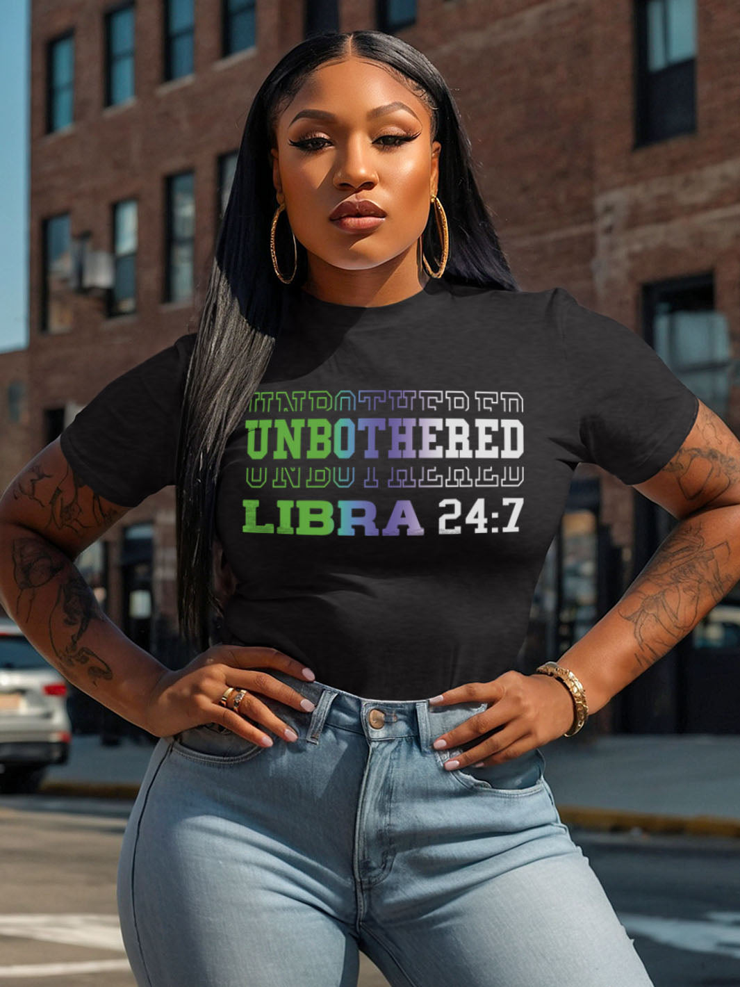 UNBOTHERED LIBRA T-SHIRT | Balanced But Not Bothered