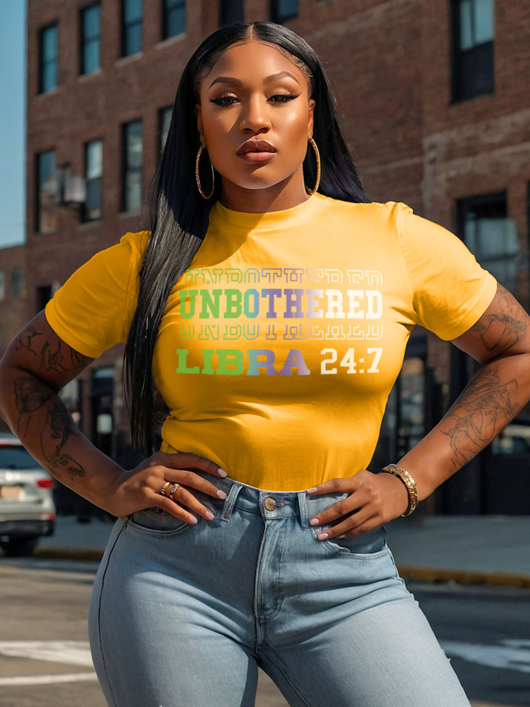 UNBOTHERED LIBRA T-SHIRT | Balanced But Not Bothered