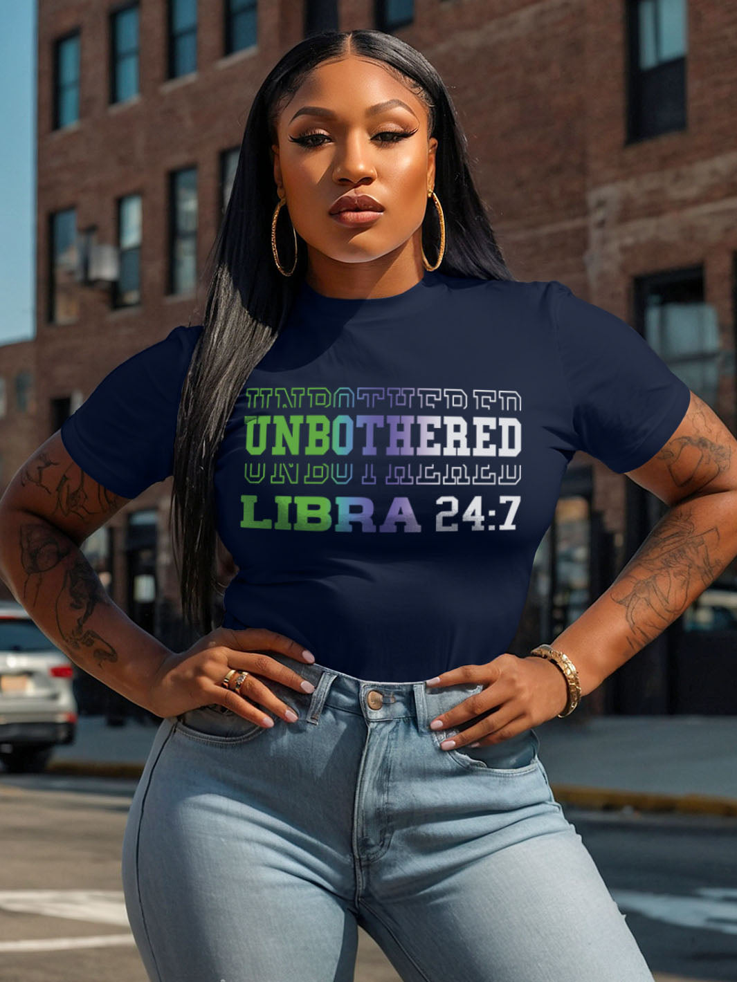 UNBOTHERED LIBRA T-SHIRT | Balanced But Not Bothered