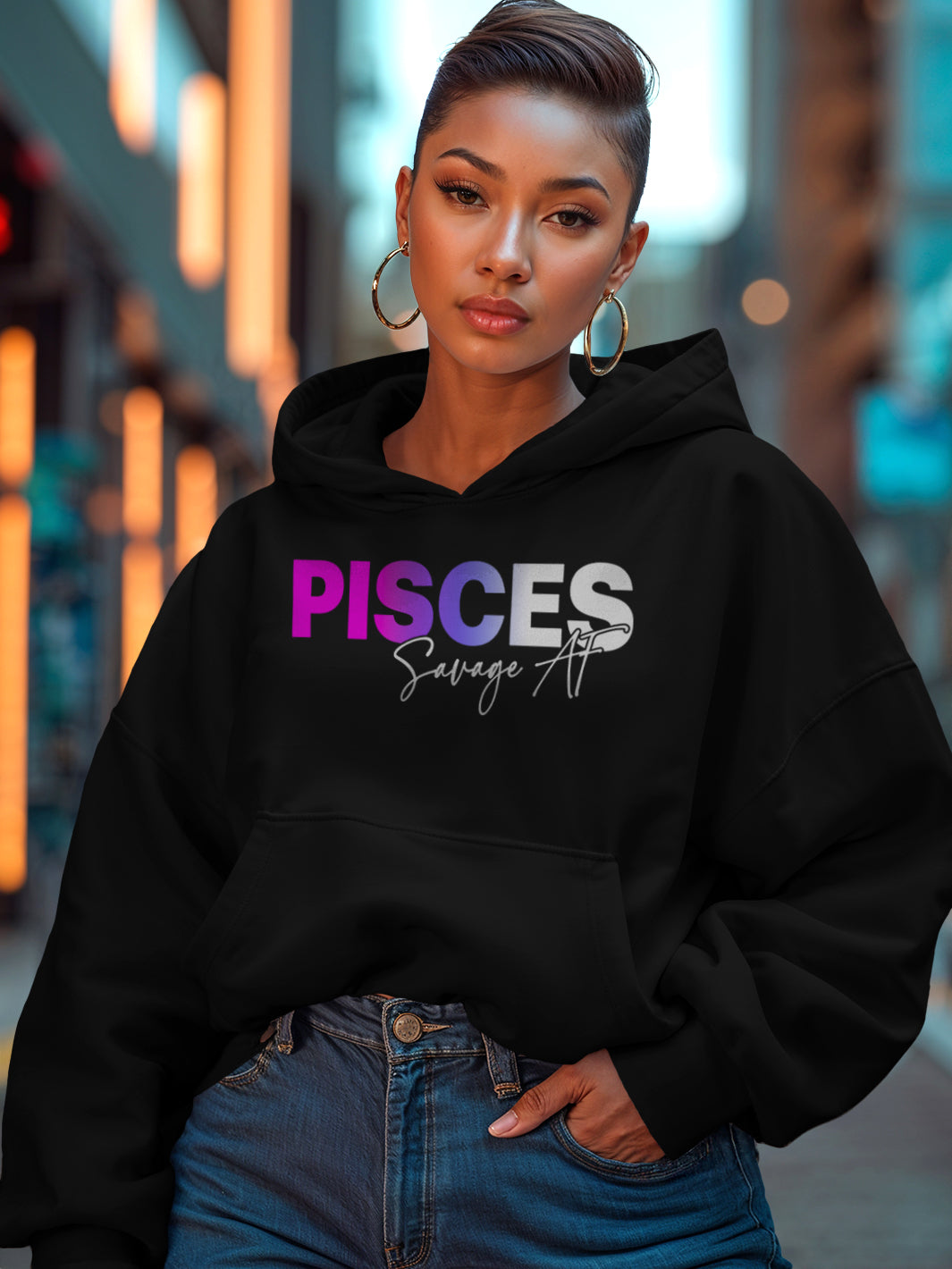 PISCES SAVAGE AF HOODIE