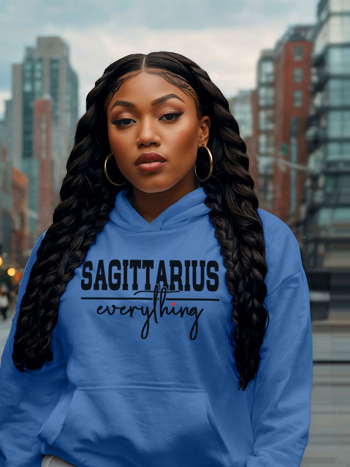 SAGITTARIUS OVER EVERYTHING HOODIE | Pack Light, Move Fast