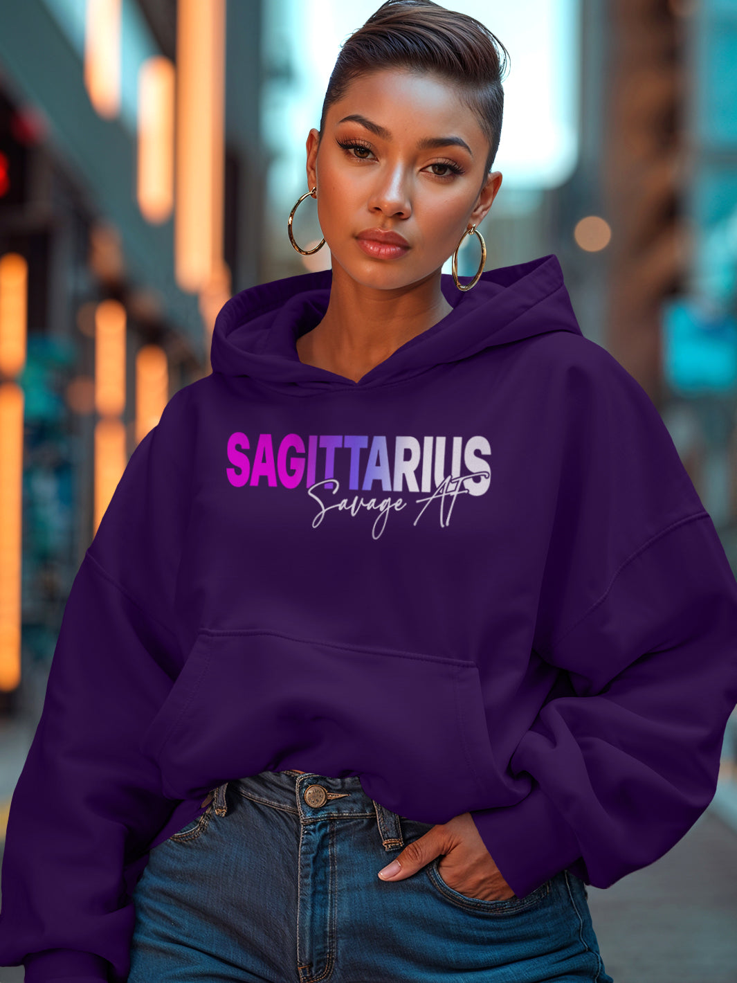 SAGITTARIUS SAVAGE AF HOODIE