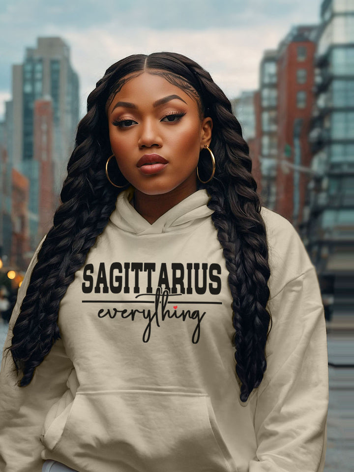 SAGITTARIUS OVER EVERYTHING HOODIE | Pack Light, Move Fast