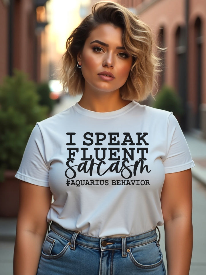 AQUARIUS FLUENT SARCASM T-SHIRT | Petty Material