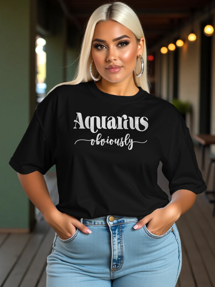 AQUARIUS OBVIOUSLY T-SHIRT | Palpably Unique