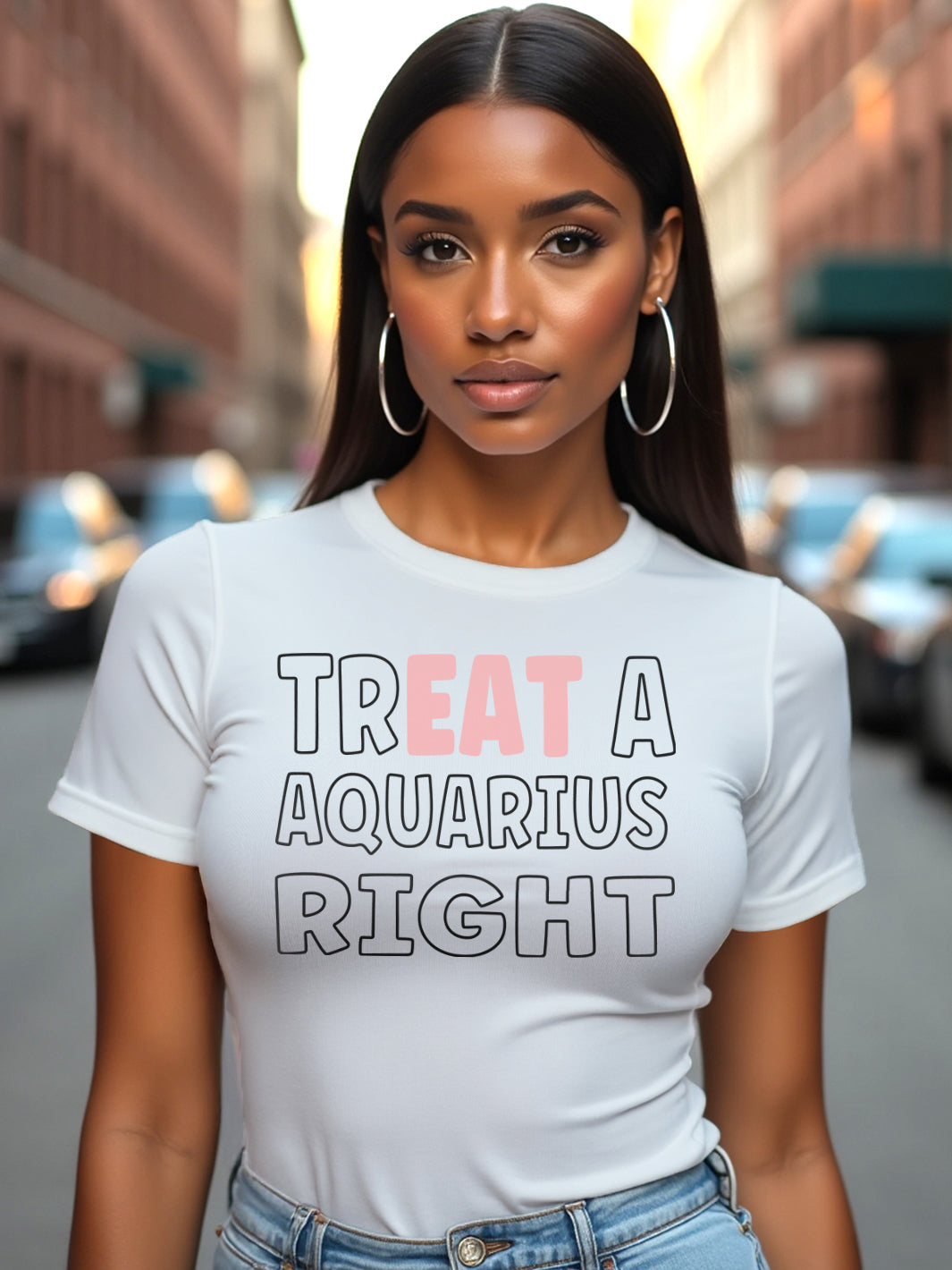 TREAT A AQUARIUS RIGHT T-SHIRT