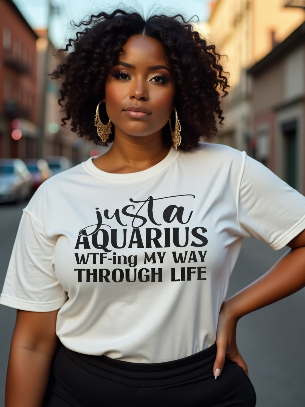 AQUARIUS WTF-ING THROUGH LIFE T-SHIRT