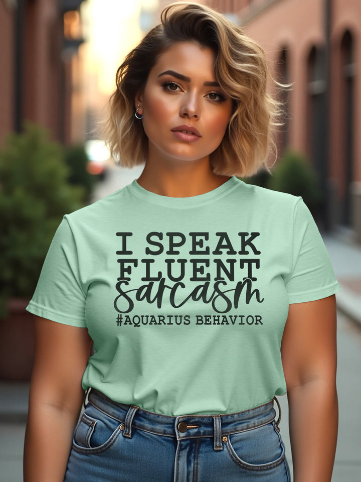 AQUARIUS FLUENT SARCASM T-SHIRT | Petty Material