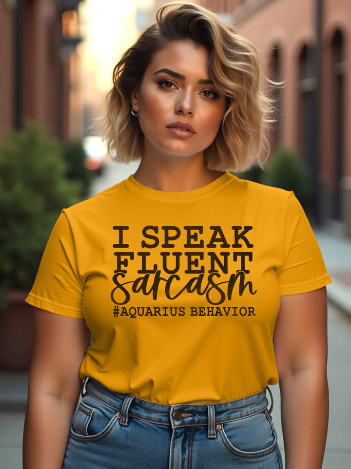 AQUARIUS FLUENT SARCASM T-SHIRT | Petty Material