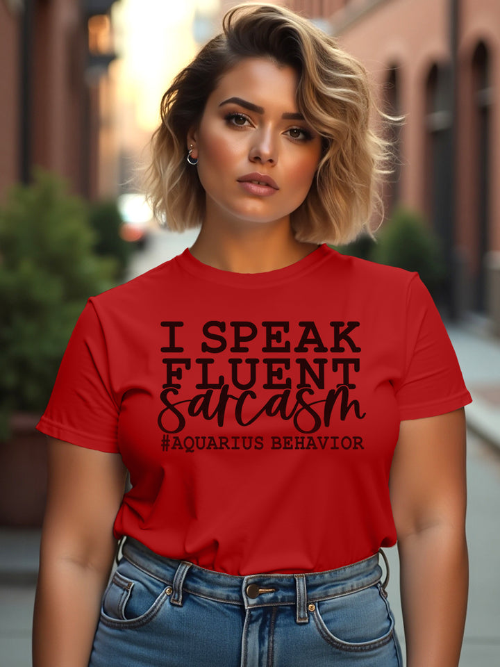 AQUARIUS FLUENT SARCASM T-SHIRT | Petty Material