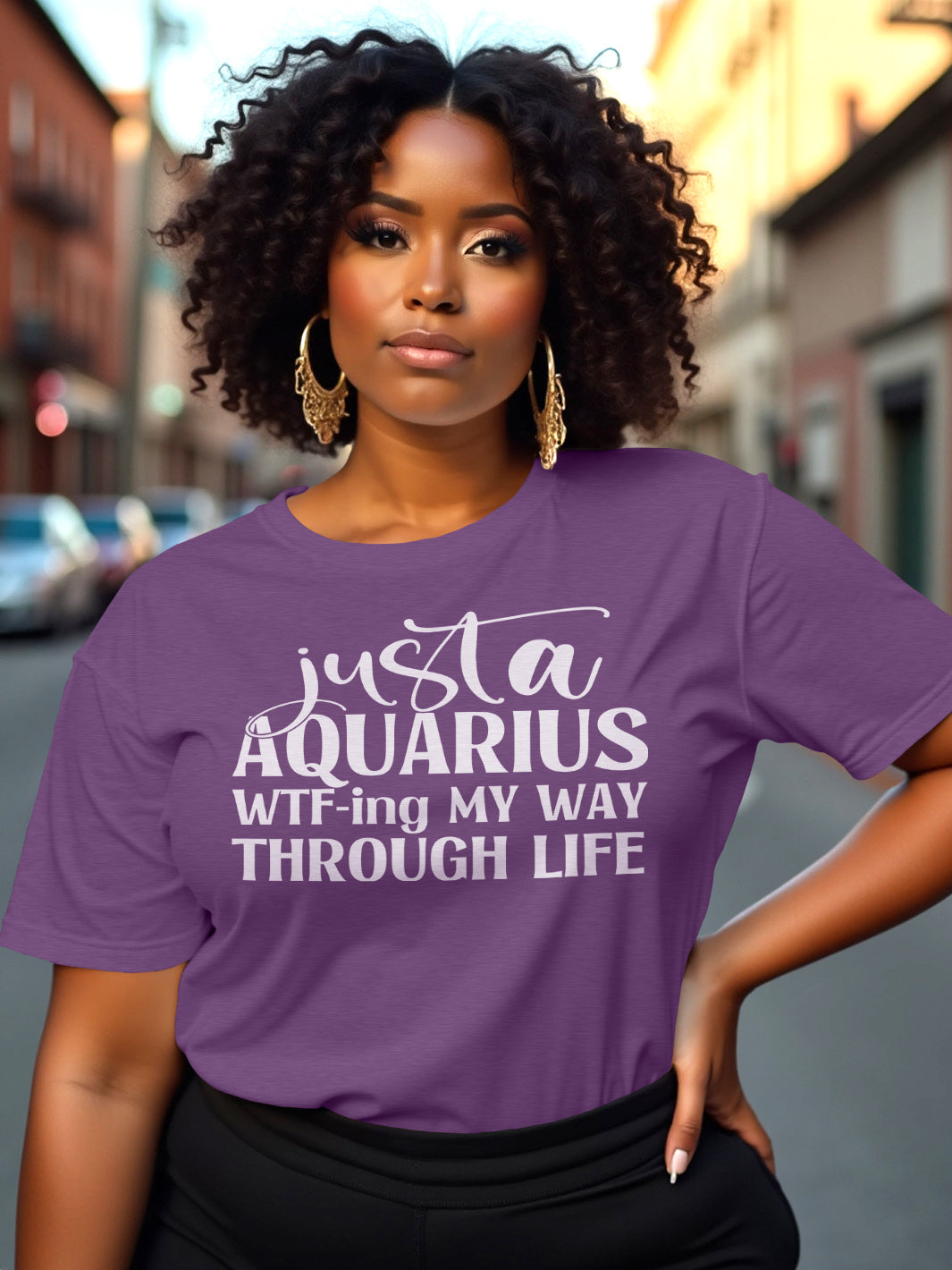 AQUARIUS WTF-ING THROUGH LIFE T-SHIRT