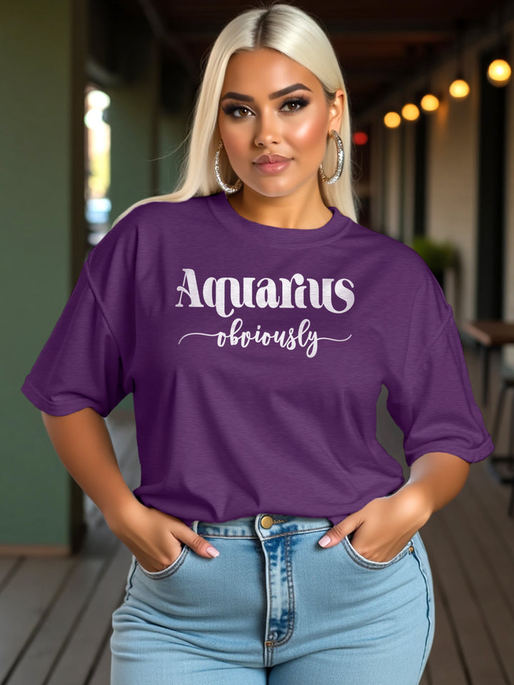 AQUARIUS OBVIOUSLY T-SHIRT | Palpably Unique