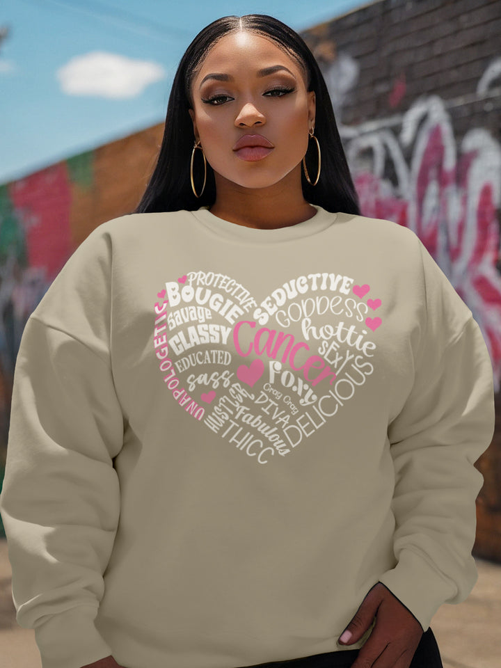 CANCER TRAITS HEART SWEATSHIRT