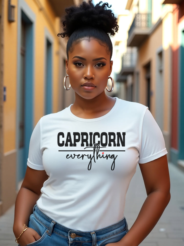 CAPRICORN OVER EVERYTHING T-SHIRT | Goals First, Feelings Later