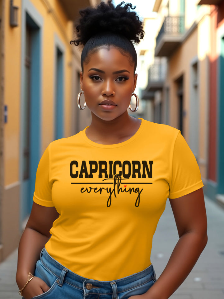 CAPRICORN OVER EVERYTHING T-SHIRT | Goals First, Feelings Later