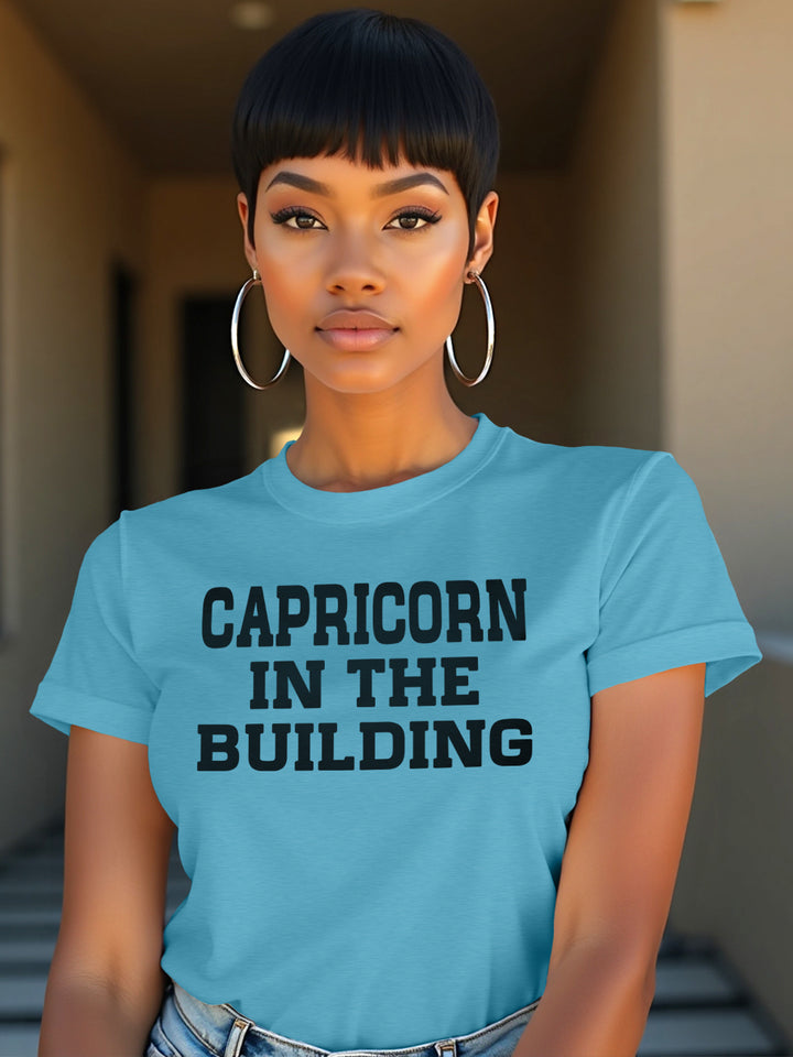CAPRICORN IN THE BUILDING T-SHIRT