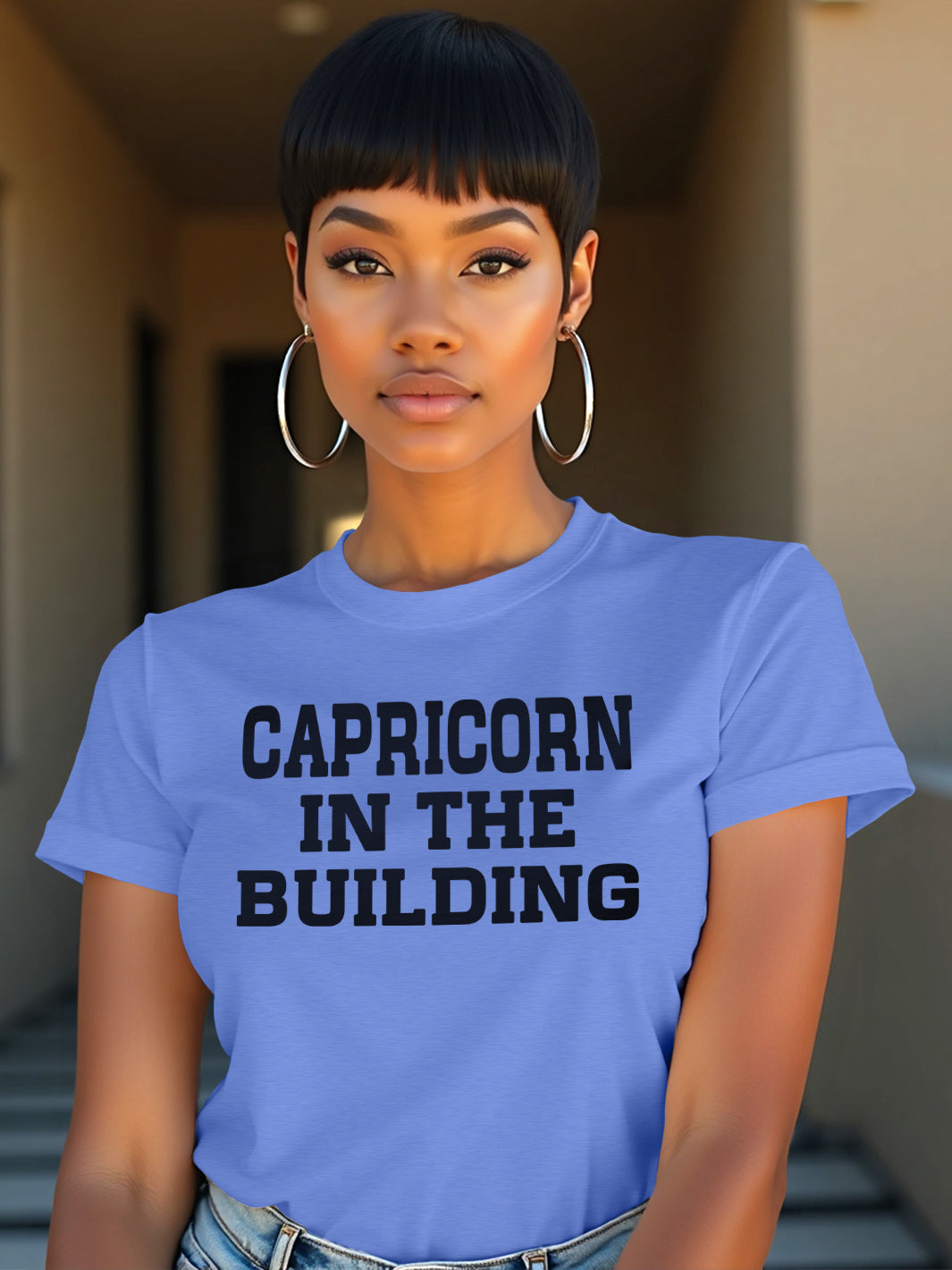 CAPRICORN IN THE BUILDING T-SHIRT