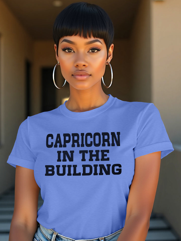 CAPRICORN IN THE BUILDING T-SHIRT