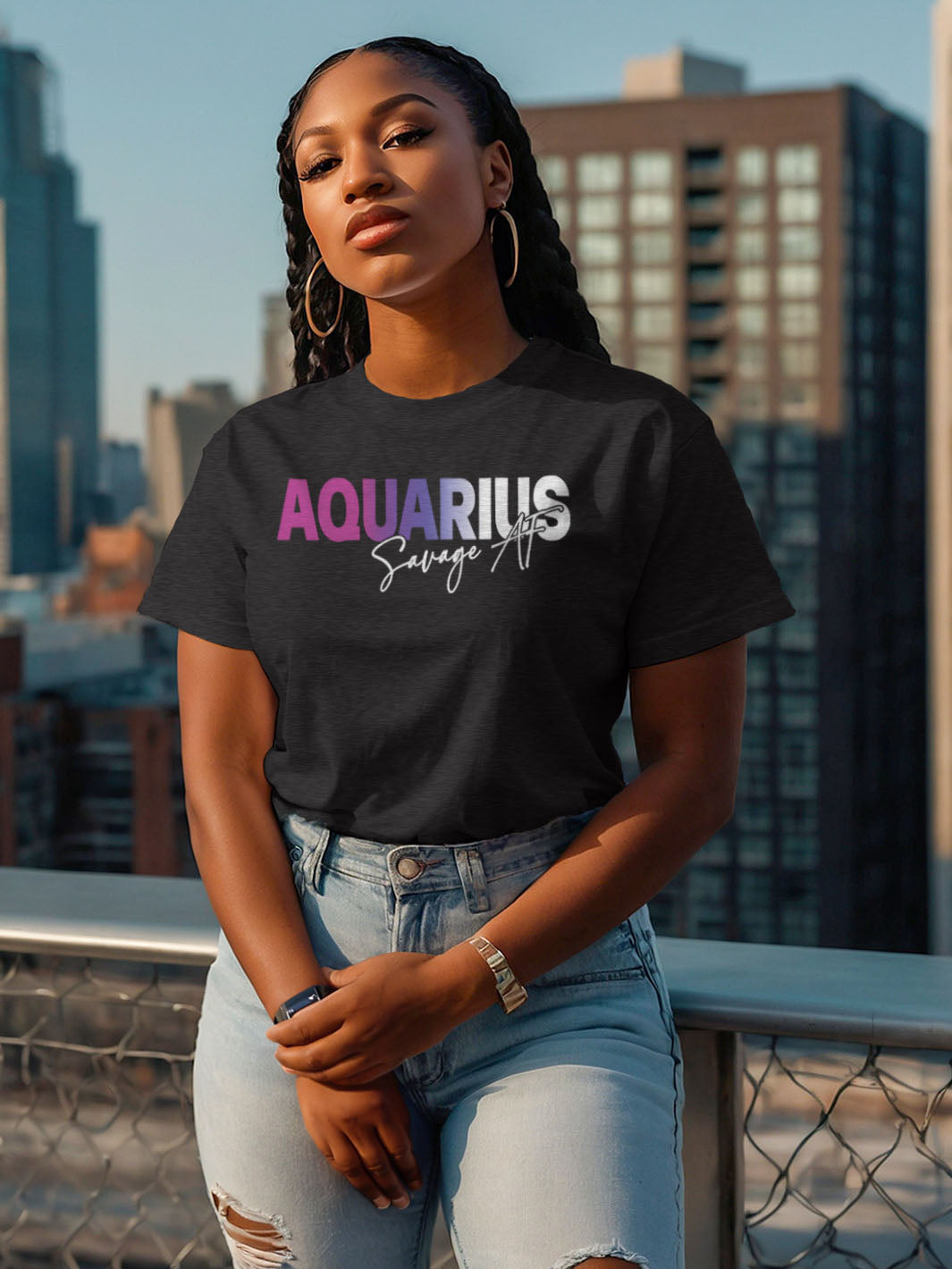 SAVAGE AF AQUARIUS T-SHIRT