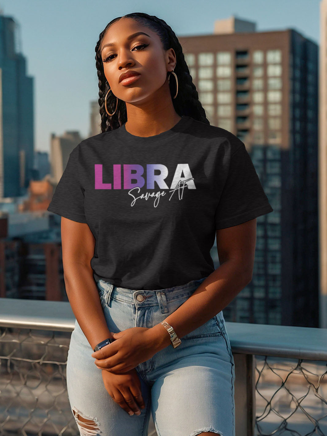 SAVAGE AF LIBRA T-SHIRT