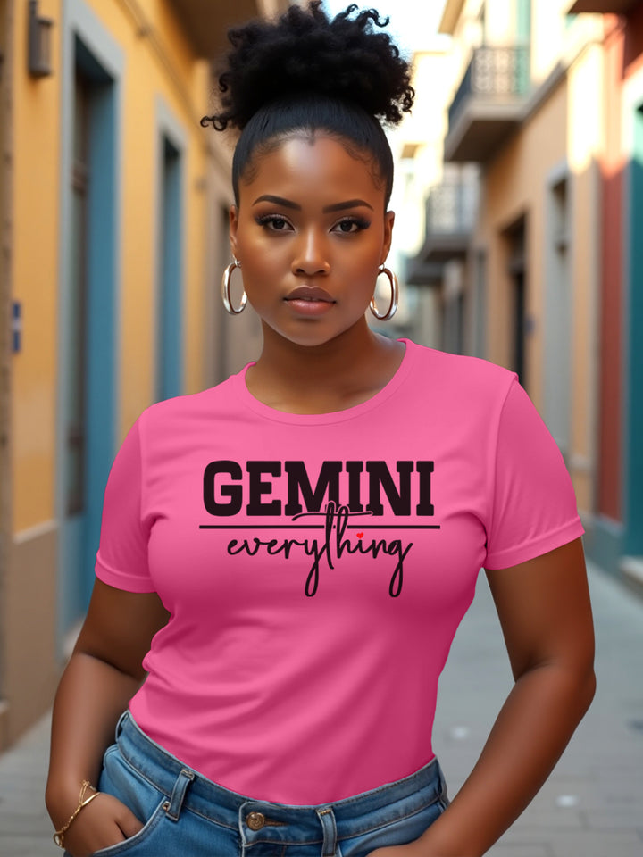 GEMINI OVER EVERYTHING T-SHIRT | Double the Trouble, Triple the Style