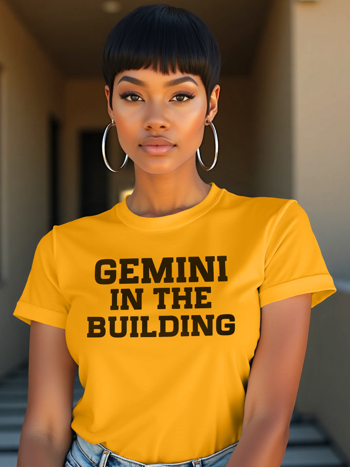 GEMINI IN THE BUILDING T-SHIRT