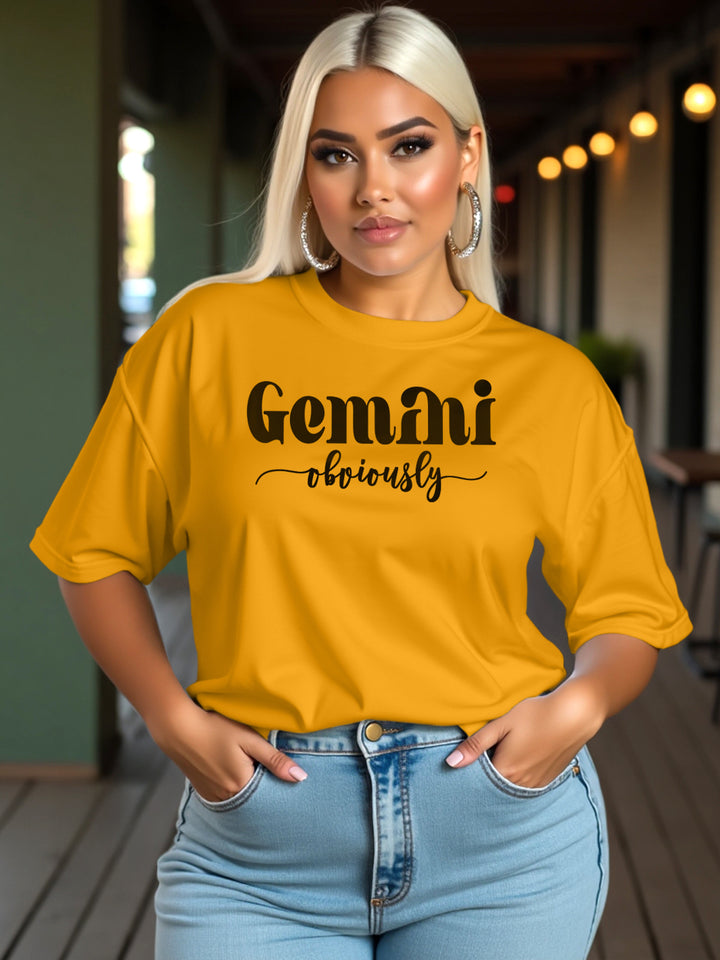 GEMINI OBVIOUSLY T-SHIRT | Conspicuously Fun
