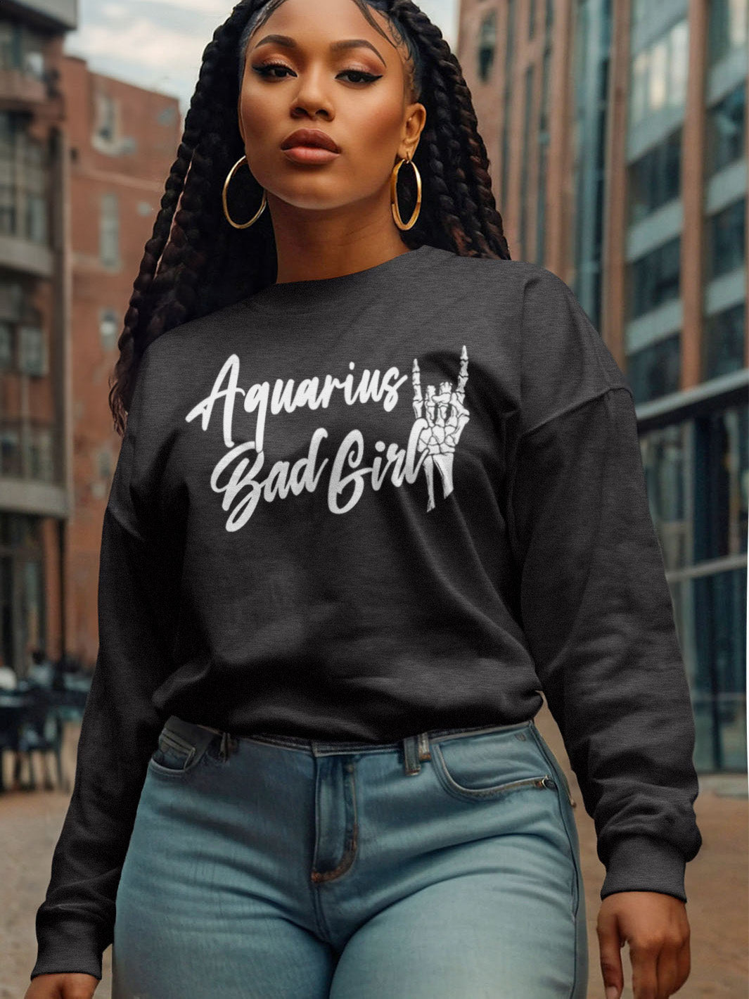 BAD GIRL AQUARIUS SWEATSHIRT