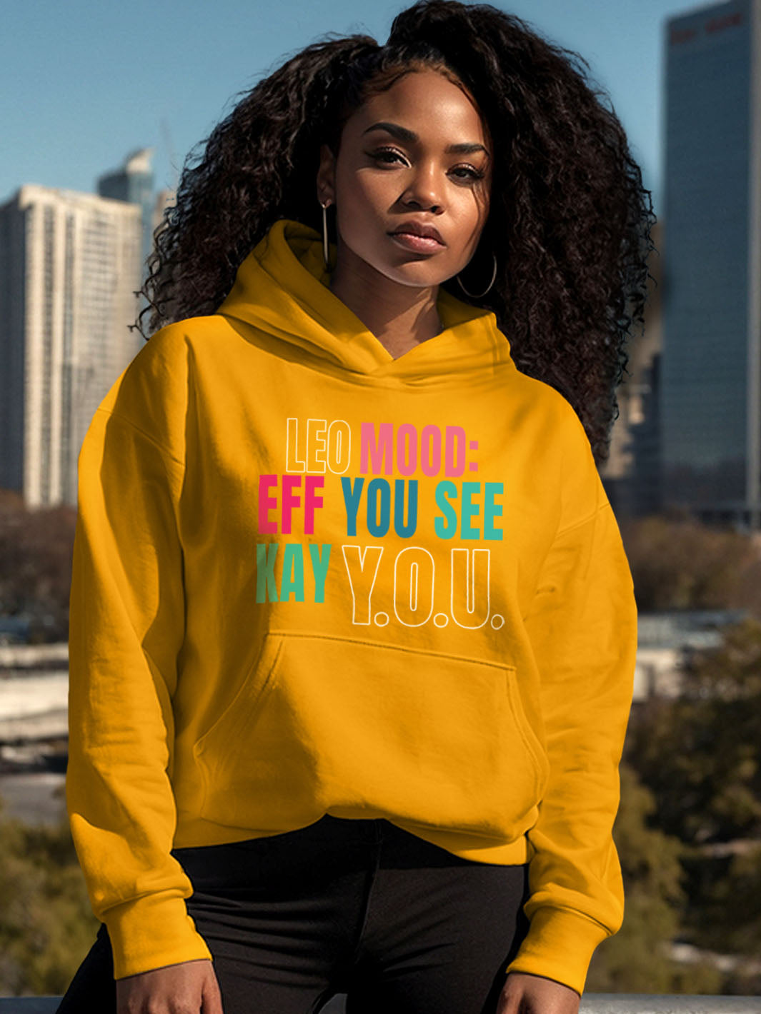 LEO MOOD: EFF YOU SEE KAY Y.O.U HOODIE