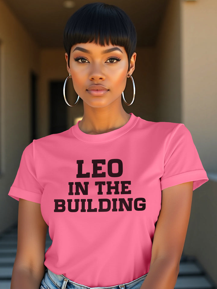 LEO IN THE BUILDING T-SHIRT