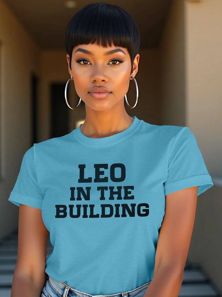 LEO IN THE BUILDING T-SHIRT
