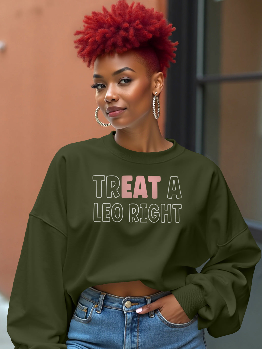 TREAT A LEO RIGHT SWEATSHIRT