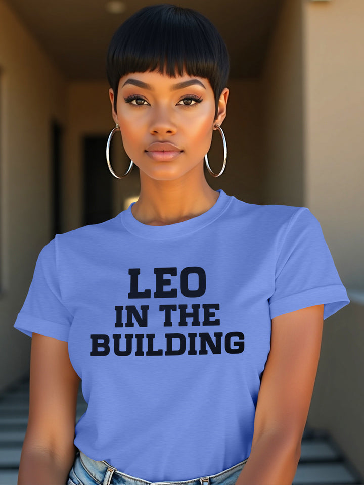 LEO IN THE BUILDING T-SHIRT