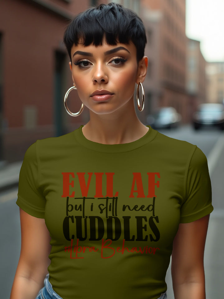 EVIL AF LIBRA T-SHIRT | BALANCED BUT BRUTAL