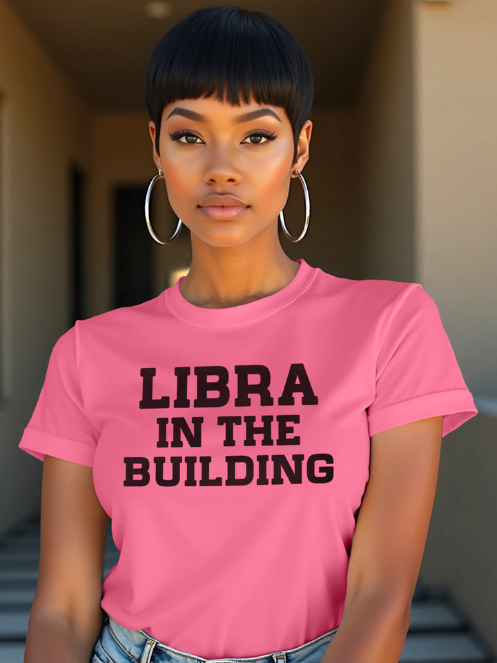 LIBRA IN THE BUILDING T-SHIRT