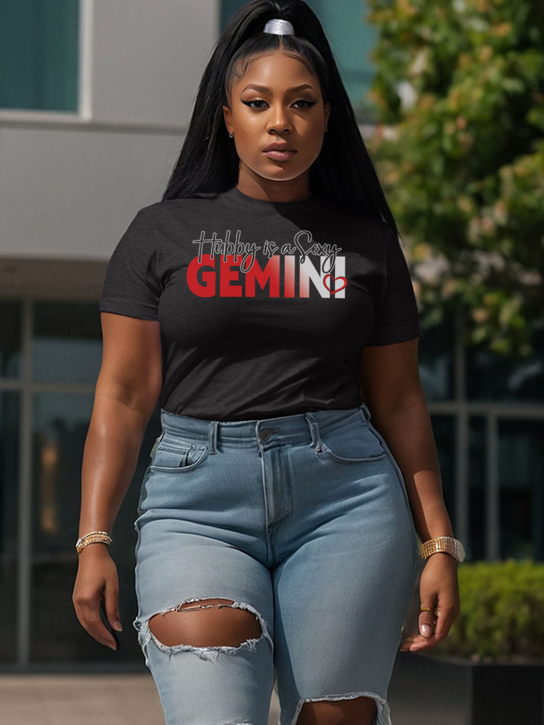 HUBBY IS A SEXY GEMINI T-SHIRT