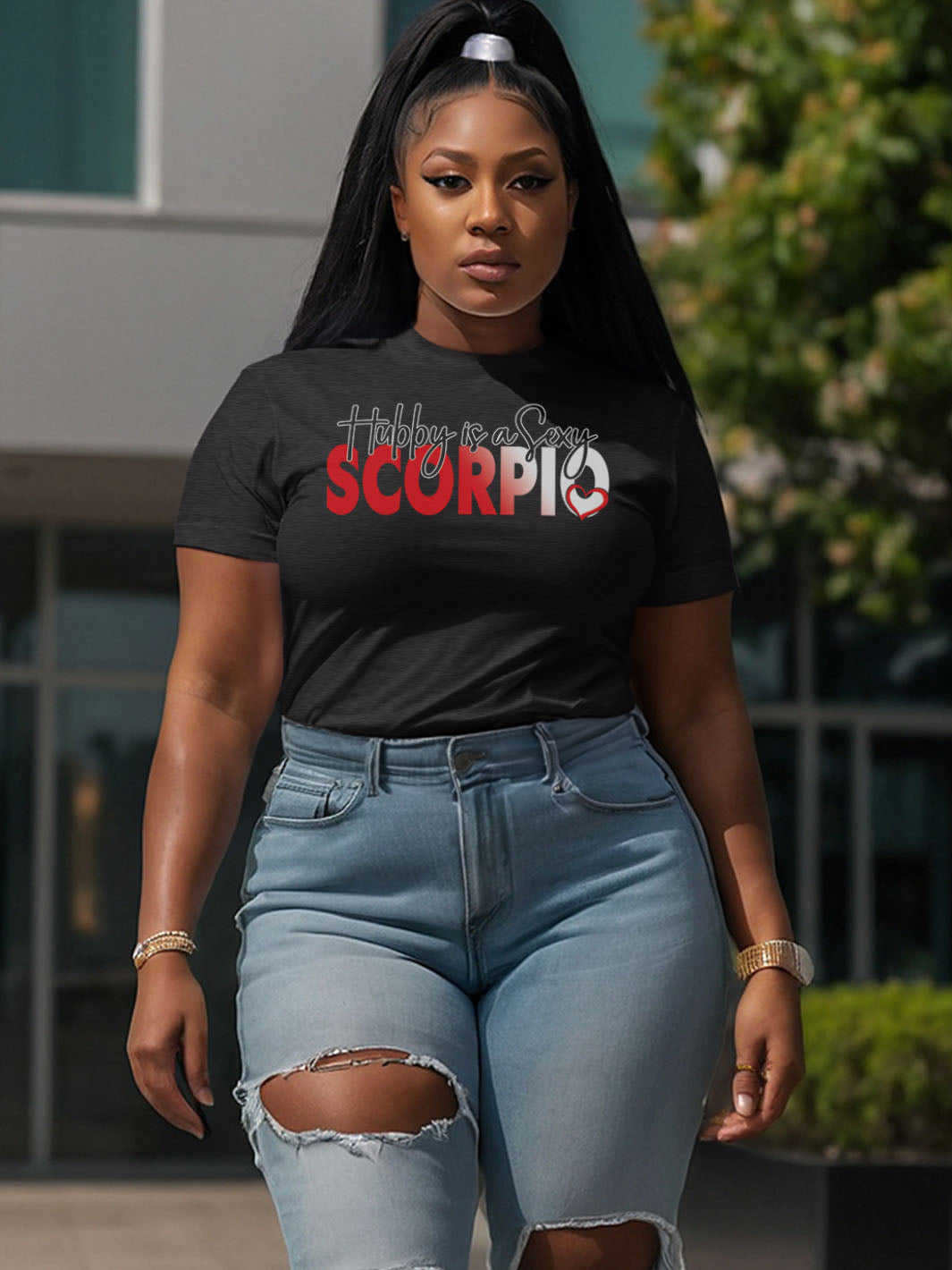 HUBBY IS A SEXY SCORPIO T-SHIRT
