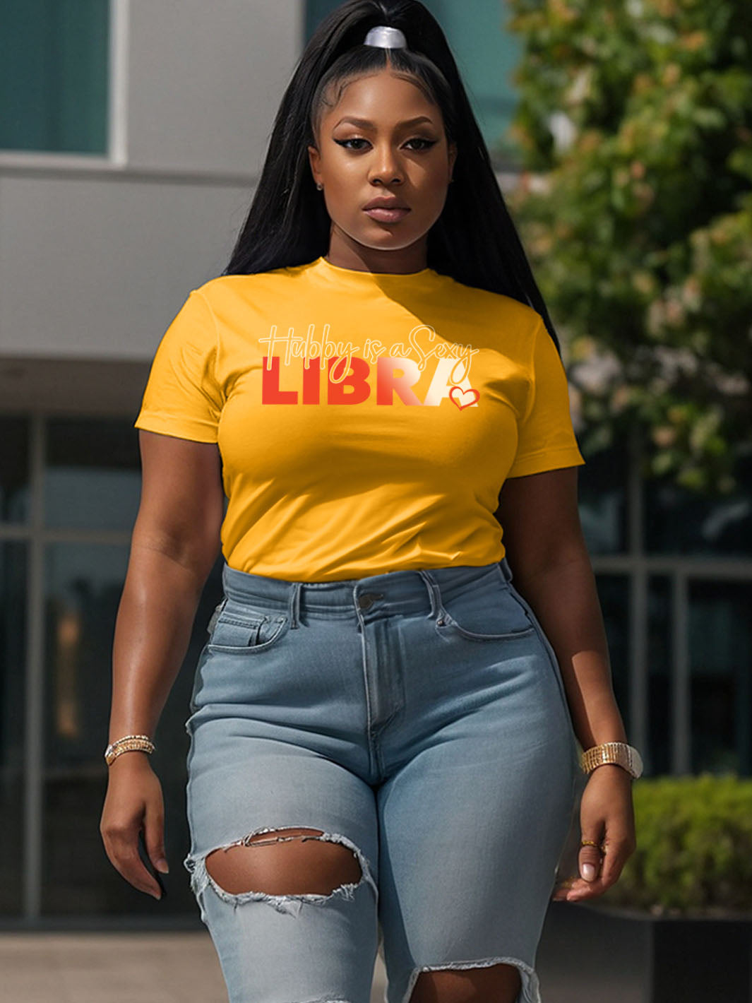 HUBBY IS A SEXY LIBRA T-SHIRT