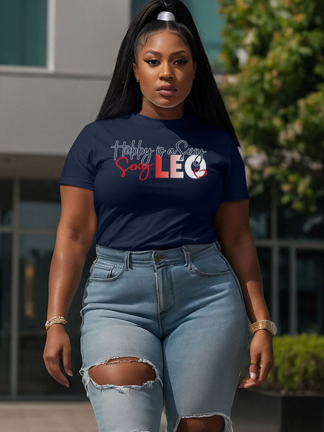 HUBBY IS A SEXY LEO T-SHIRT