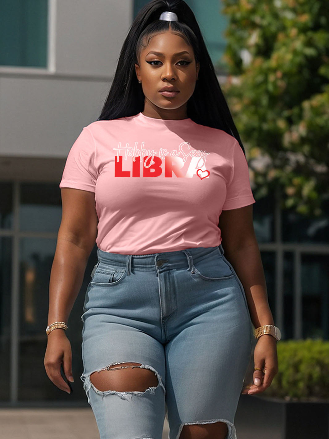 HUBBY IS A SEXY LIBRA T-SHIRT