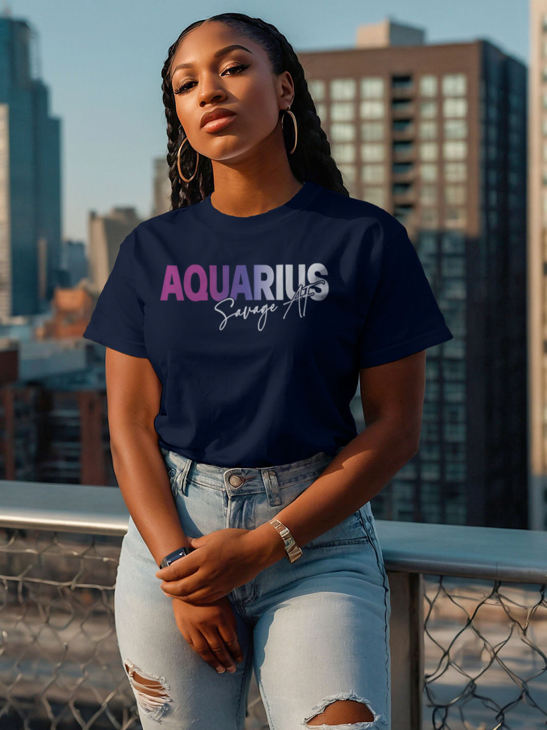SAVAGE AF AQUARIUS T-SHIRT